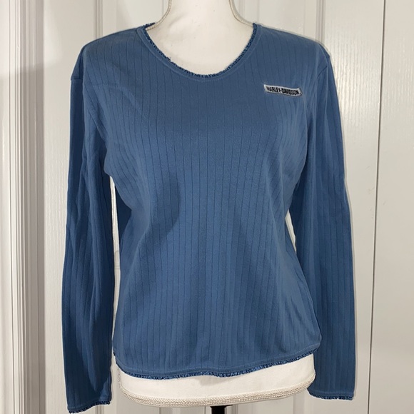 Women’s Harley Davidson Long Sleeve Shirt Size Medium - Picture 1 of 6